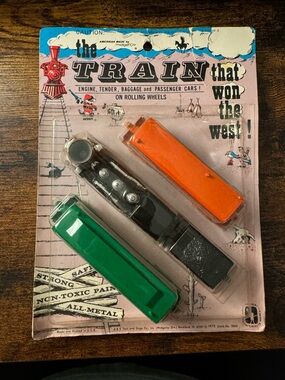 Vintage Midgetoy “The Train That Won The West” Train Set